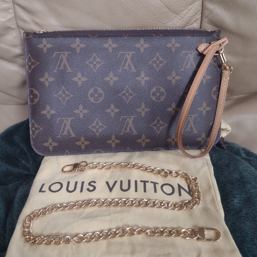💕PERFECT LOUIS VUITTON Neverfull Monogram Mm/Gm/Clutch/Wristlet/Shoulder Bag - Picture 4 of 15